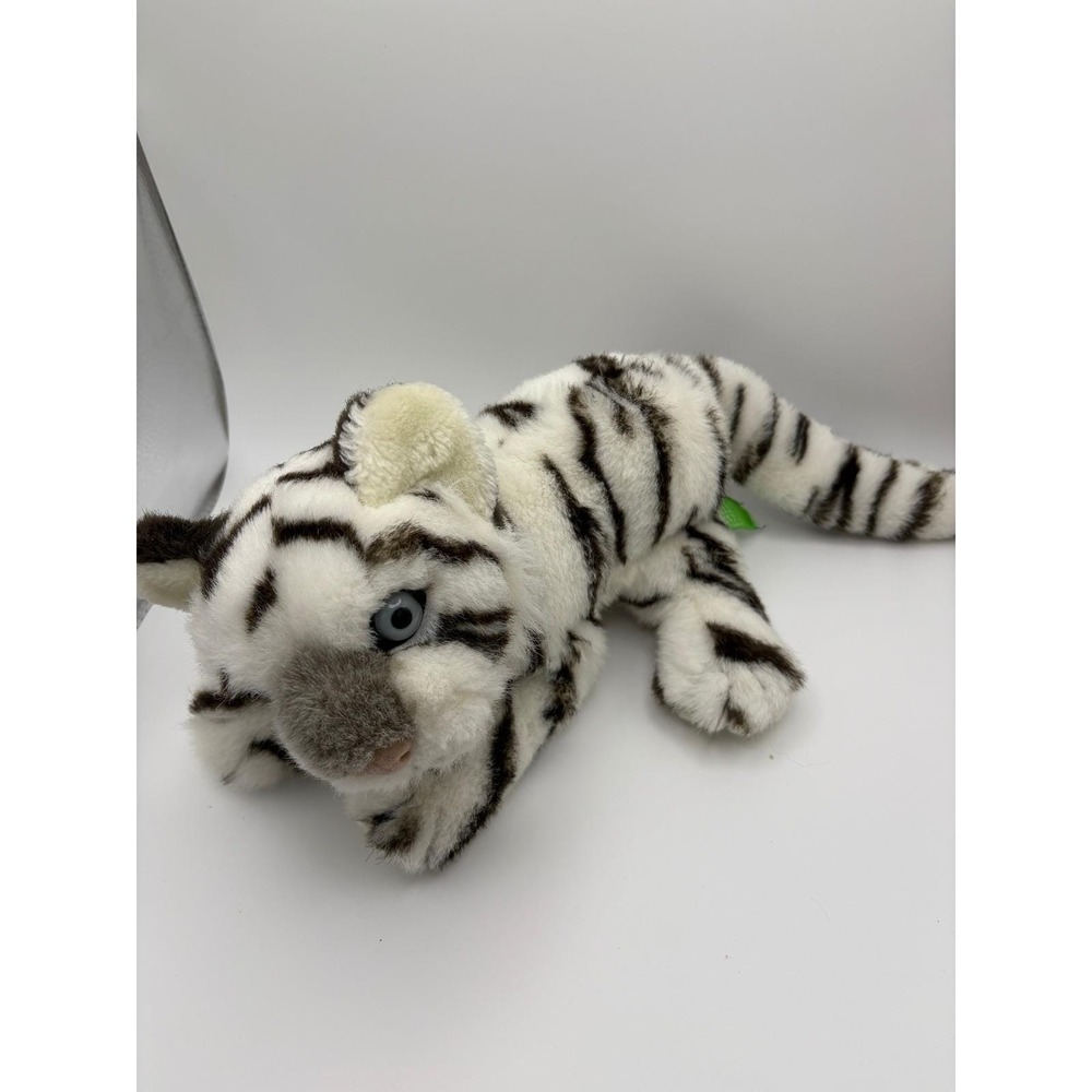 Determined Productions VTG World Wildlife Fund White Tiger Plush Toy 1985 16"
